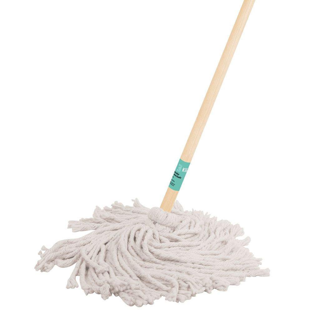 Trapeador Tipo Mechudo con Mango de Madera 350 Gr de 120 Cm