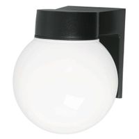 Farol Pared Negro Led Tipo Globo - Volteck