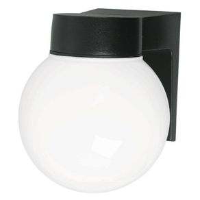 Farol Pared Negro Led Tipo Globo - Volteck