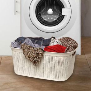 Canasta Rectangular 38 L Crema - Ucsan