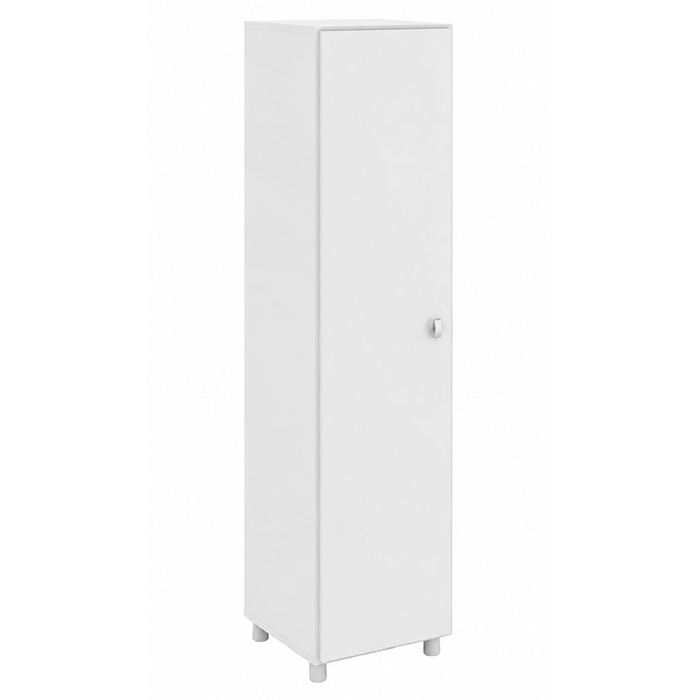 Armario Multiusos Blanco de 1 Puerta de 36 x 37.5 x 144 cm Armario Multiusos Blanco de 1 Puerta
