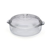 Molde Circular De Vidrio Con Tapa - Pyrorey