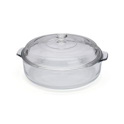 Molde Circular De Vidrio Con Tapa - Pyrorey