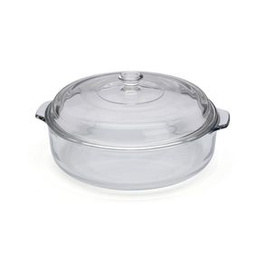 Molde Circular De Vidrio Con Tapa - Pyrorey