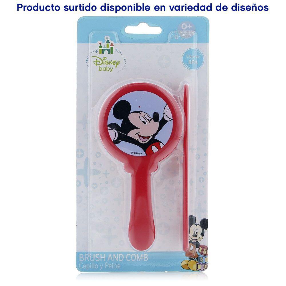 Set de Cepillo y Peine Disney Mickey y Minnie Mouse Diseños Surtidos