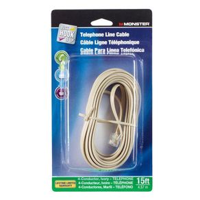 Cable De Teléfono De 4 Conductores De 4.5 Metros Monster - Gc Thorsen