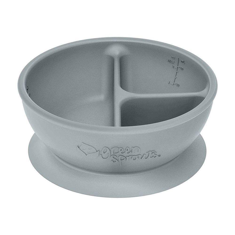 Bowl de Silicona con Secciones Gris