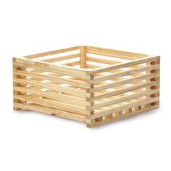 Maceta De Madera Natural 20.2X16 Cm - Fixer