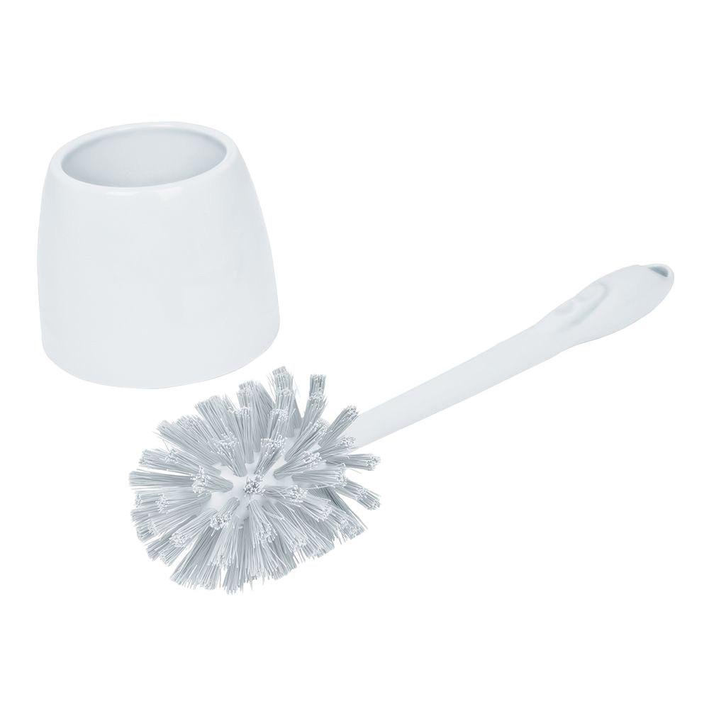 Cepillo para Baño Mediano de Plástico con Base Blanca