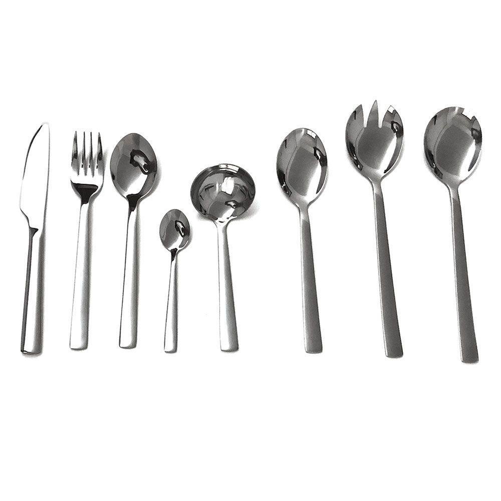 Set de 20 Piezas de Cubiertos de Acero Inoxidable Color Plateado