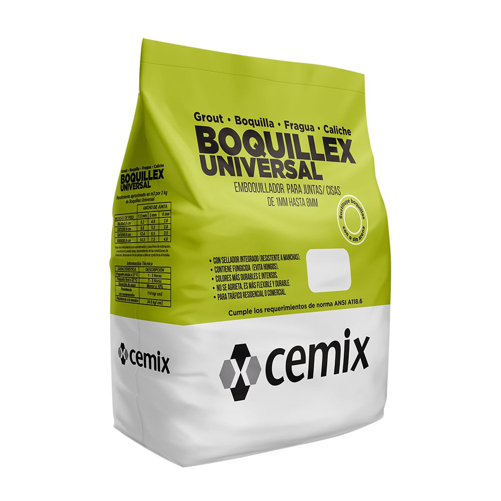 Boquillex Universal de 2 Kg para Juntas de 1 a 8 mm - Varios Colores Esmeralda