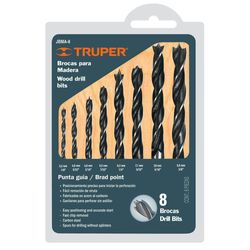 Set Brocas Para Madera 8 Pzas - Truper