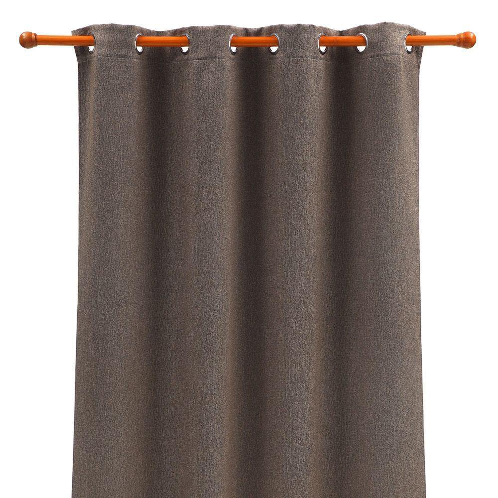 Cortina 90% Blackout 140 X 210 cm - Viva Varios Colores Café