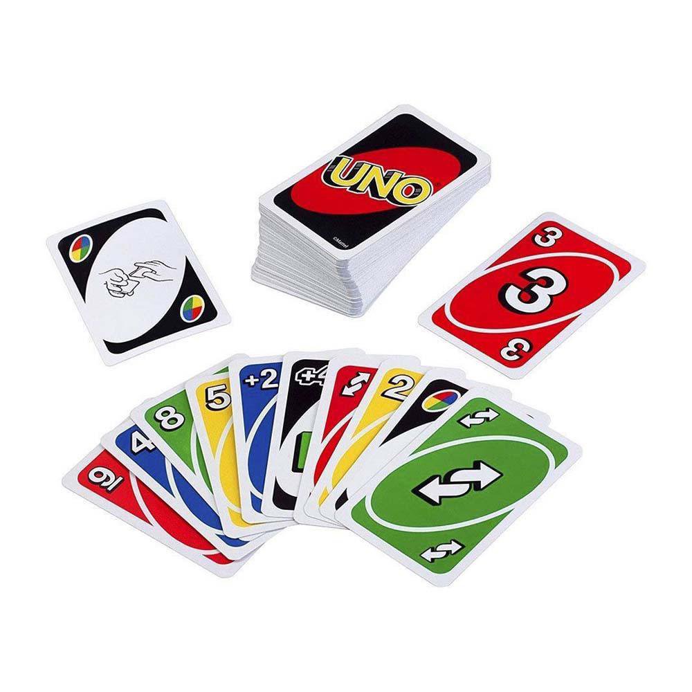 Juego de Cartas UNO Clásico de 112 Pieza para 7+ Años Juego de Cartas UNO Clásico de 112 Piezas para 2 a 10 Jugadores