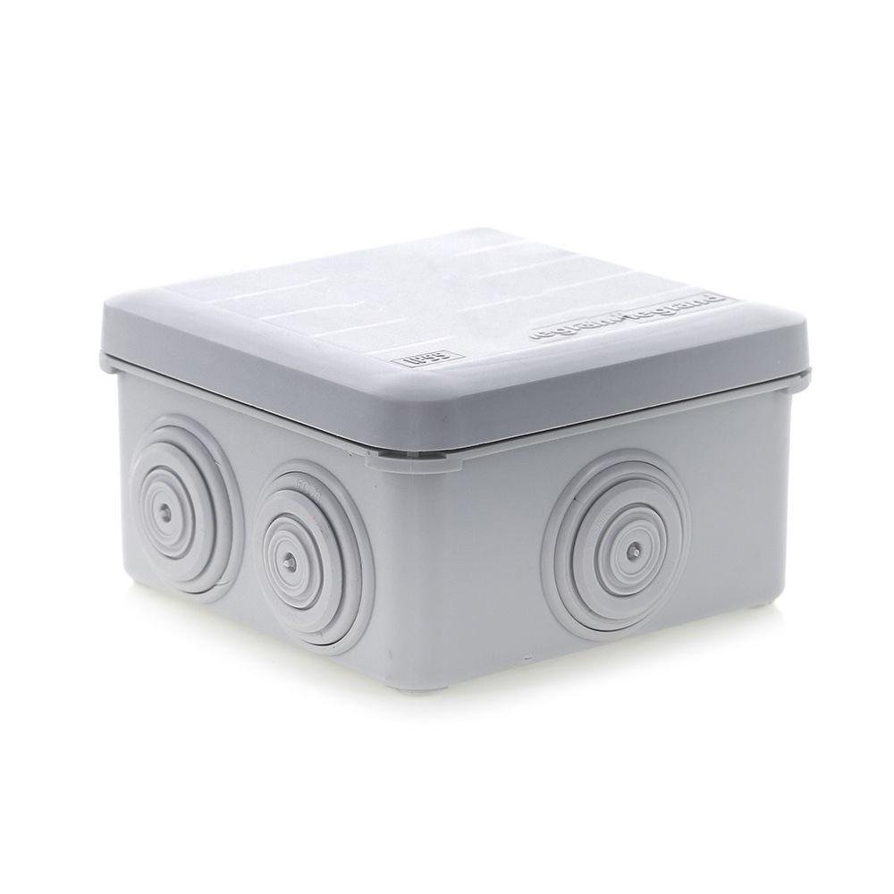 Caja Eléctrica Cuadrada de Plástico uso Intemperie 8X8X4 Cm