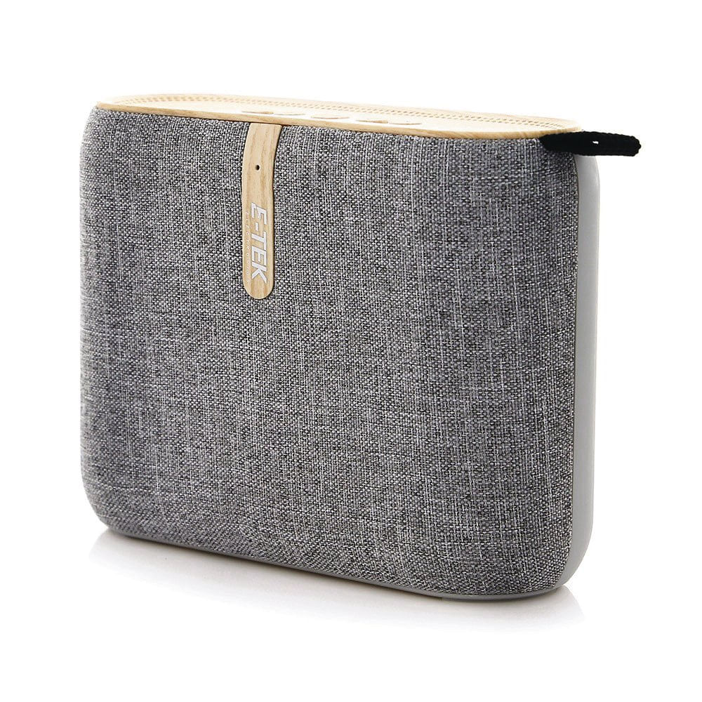 Bocina Portátil Inalámbrica de 6 W Bluetooth Recargable con Micrófono en Color Gris Bocina…