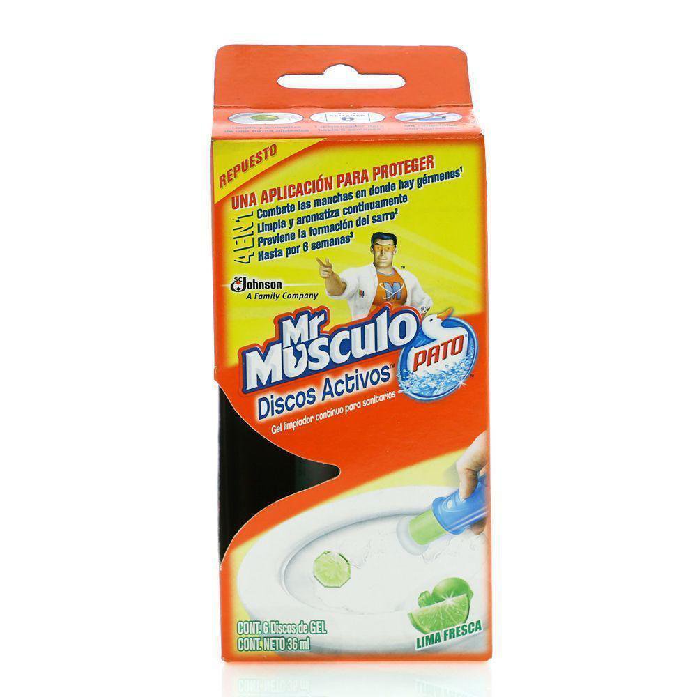 Discos De Gel De Repuesto - Mr Musculo Varios Aromas Lima Fresca