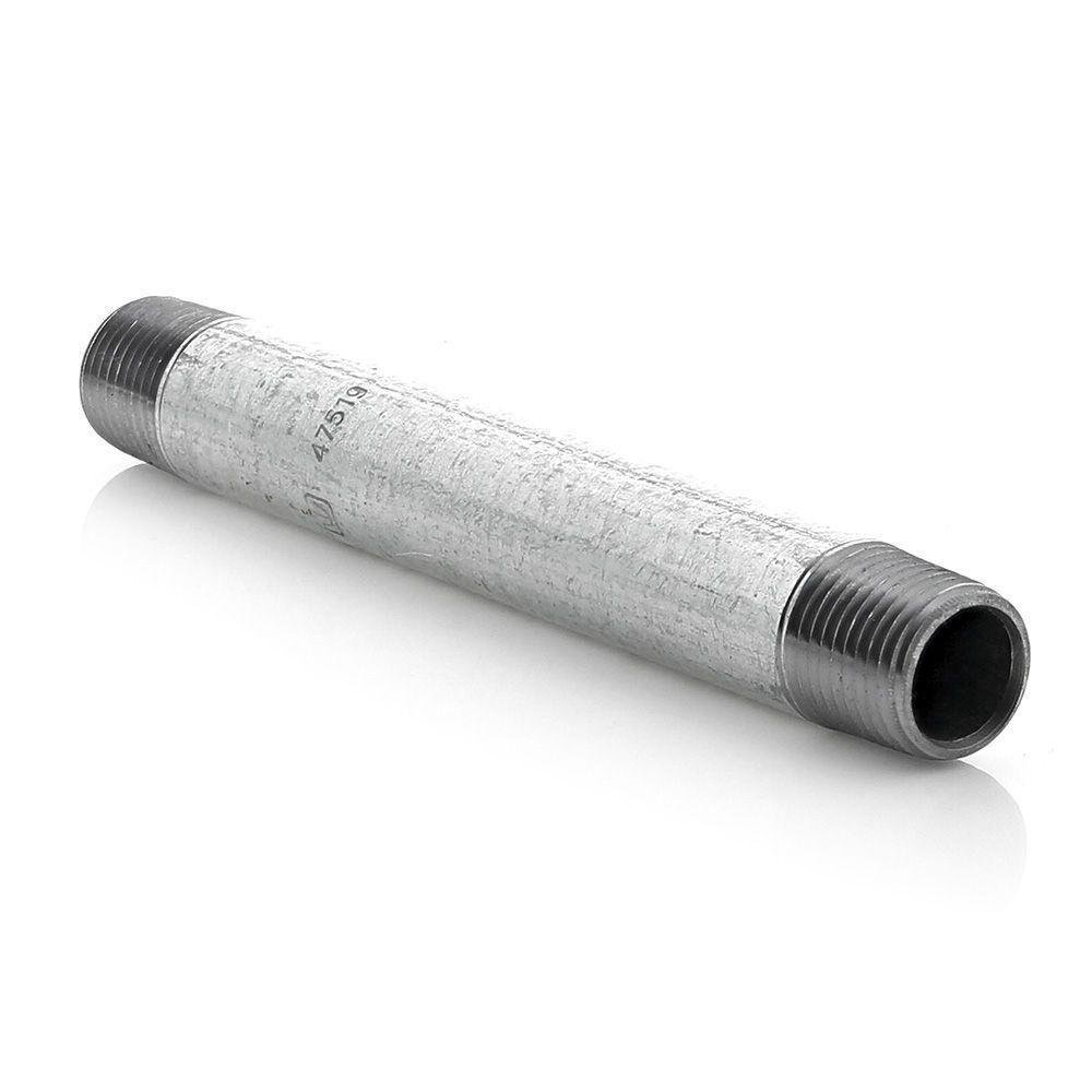 Niple con Rosca 1/2 X 6 Plg de Acero Galvanizado