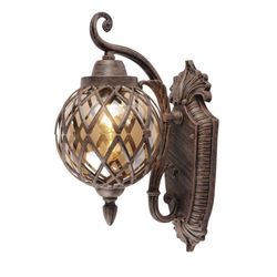 Farol De Pared Para Exterior 'Oriental' Redondo 1Bombillox60Wmax - Zlumini