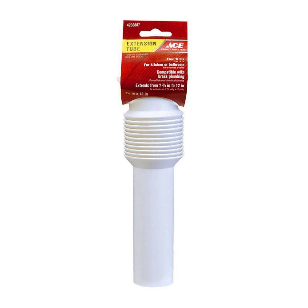 Extensión de Sifón 1 1/2 a 12 Plg de Plástico Extensión 1 1/2 Plg - 1 1/4 Plg De Plástico…