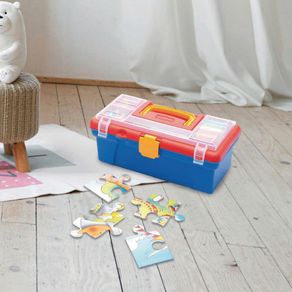 Caja Infantil Multiusos Azul Y Rojo