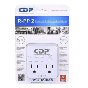 Protector De Picos 2 Salidas Para Electrodomésticos 1800W - Cdp