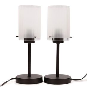 Set De 2 Lámparas De Mesa Café 2Bombillosx60Wmax - Zlumini