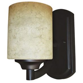 Lámpara De Pared 'Colonial' Chocolate/Amarilla 1Bombillox60Wmax - Zlumini