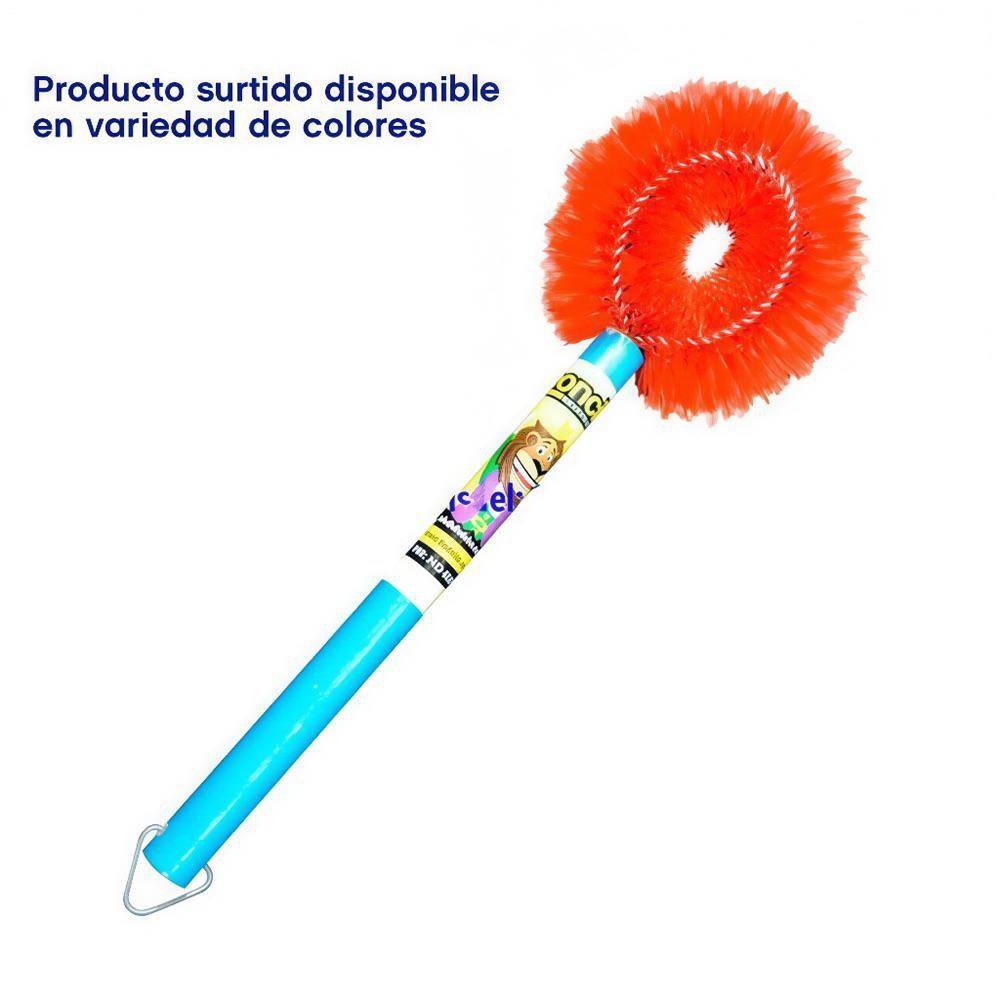 Cepillo para Baño Mediano de Plástico sin Base Multicolor