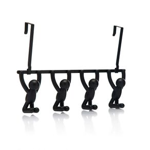 Ganchos Encima La Puerta Buddy (4) Negro