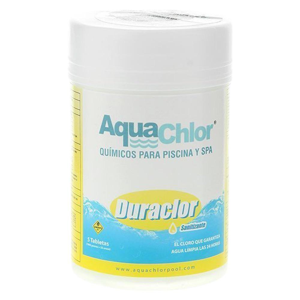 Set de 5 Pastillas de Cloro Duraclor 90% para Piscina de Disolución Lenta