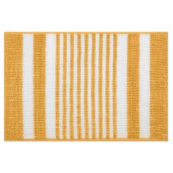 Alfombra Para Baño Chenille 20x30 Cm Amarilla