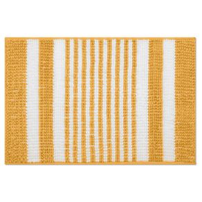 Alfombra Para Baño Chenille 20x30 Cm Amarilla