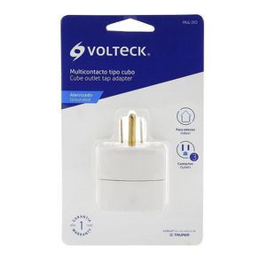 Adaptador Aterrizado Con 3 Entradas - Volteck