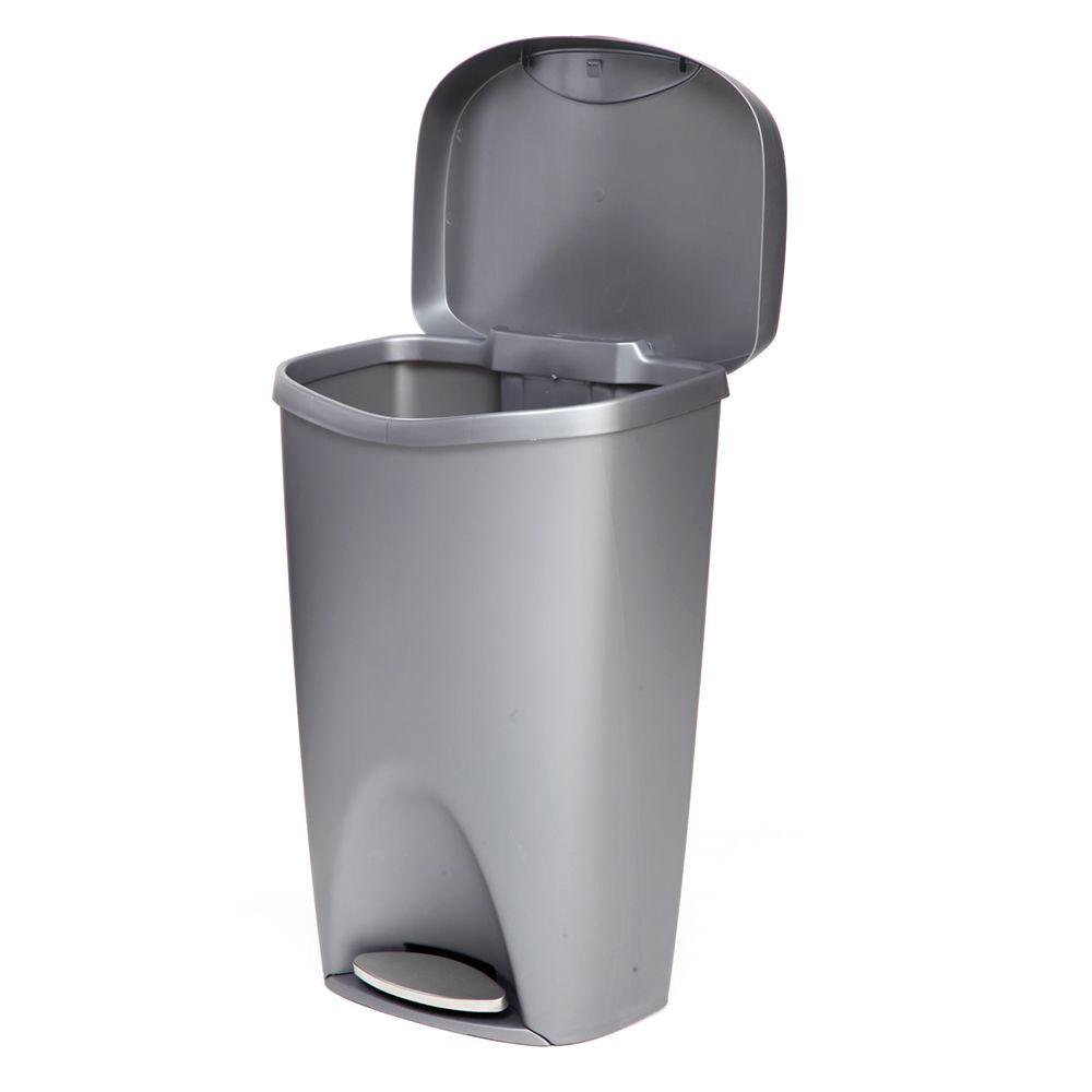 Basurero Plástico con Pedal Bronce 50 Litros Bote de Basura Plástico con Pedal Color Bronc…