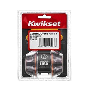 Cerrojo Doble Lla Bronce Ant - Kwikset