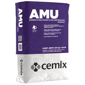 Adhesivo Amu Blanco 20 Kg - Cemix