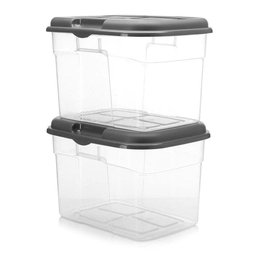 Set 2 Cajas Jumbito 32 L - Varios Colores Grafito