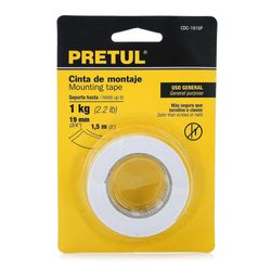 Cinta De Montaje 3/4X1.5Yds Pretul - Truper