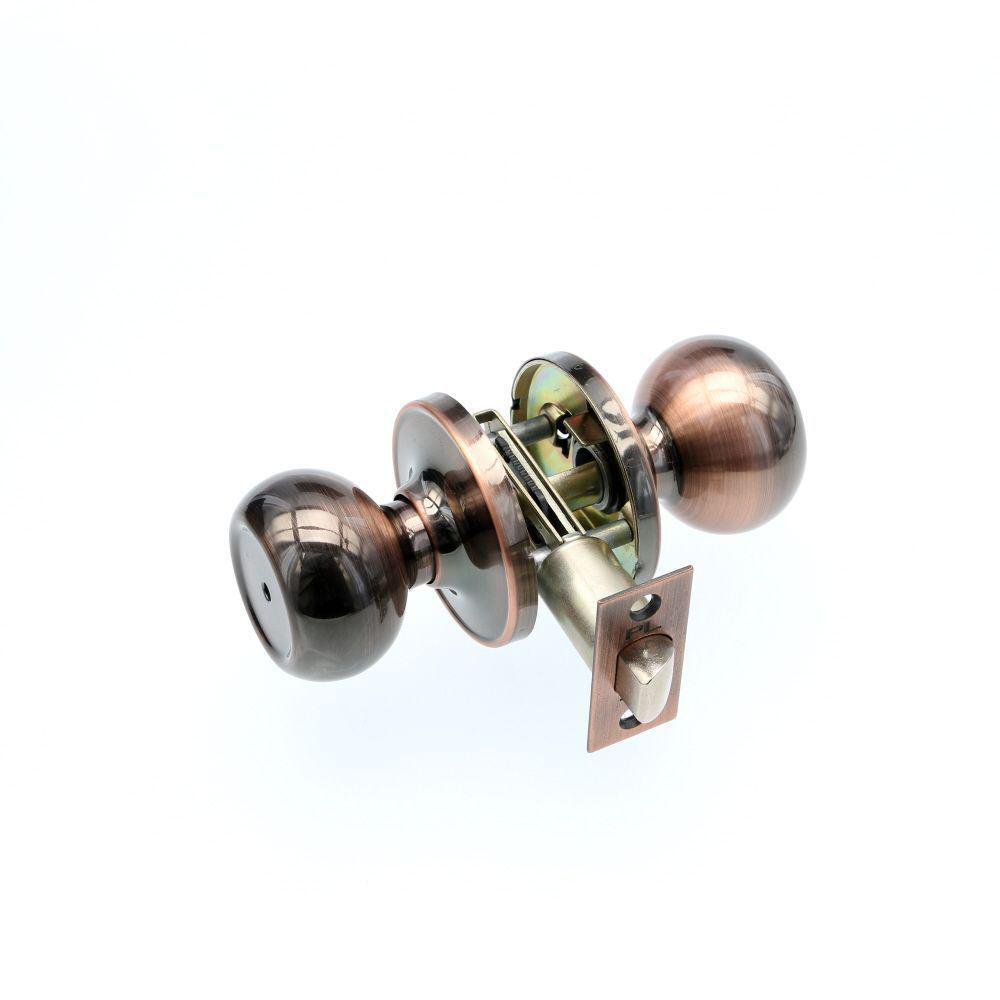 Chapa De Baño Tipo Pomo Copa - Premium Lock Varios Colores Bronce Antiguo