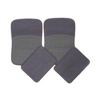 Alfombra Para Auto De Felpa Y Hule - Fmq Varios Colores