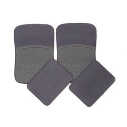 Alfombra Para Auto De Felpa Y Hule - Fmq Varios Colores