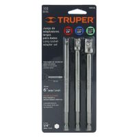 Set 3 Adaptadores Dado Largo 6 - Truper