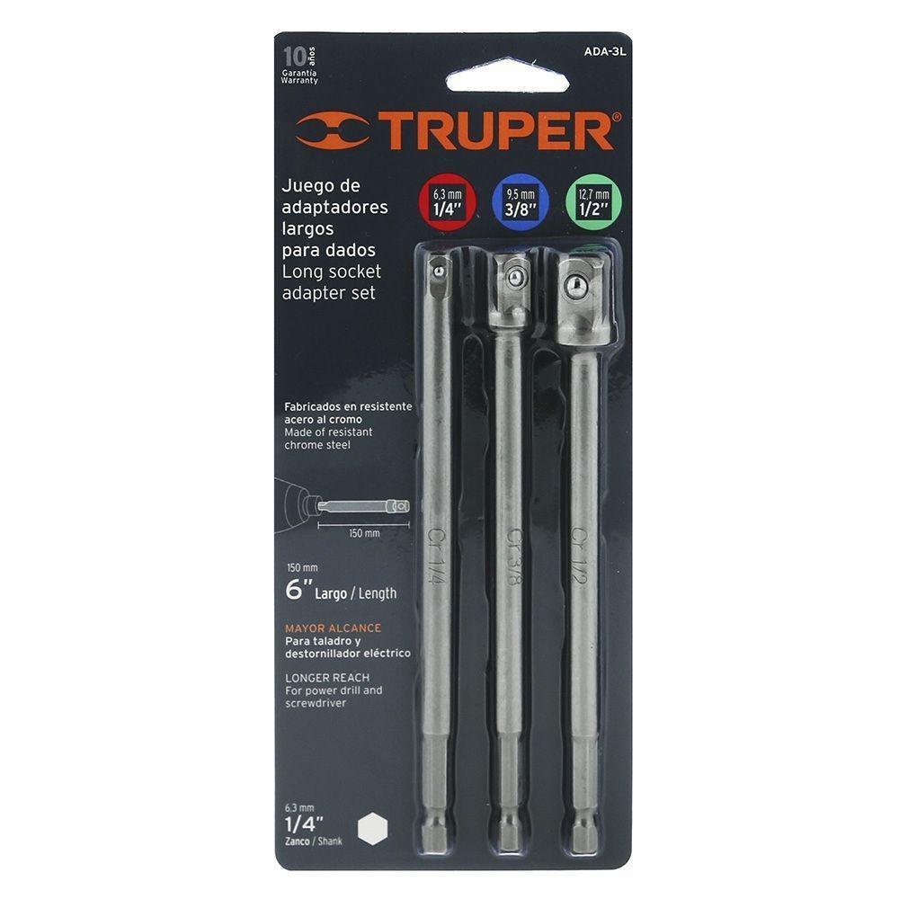 Set de 3 Adaptadores para Dado de 6 Plg