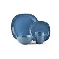 Vajilla 16 Pzas Cuadrada Azul - Toscana