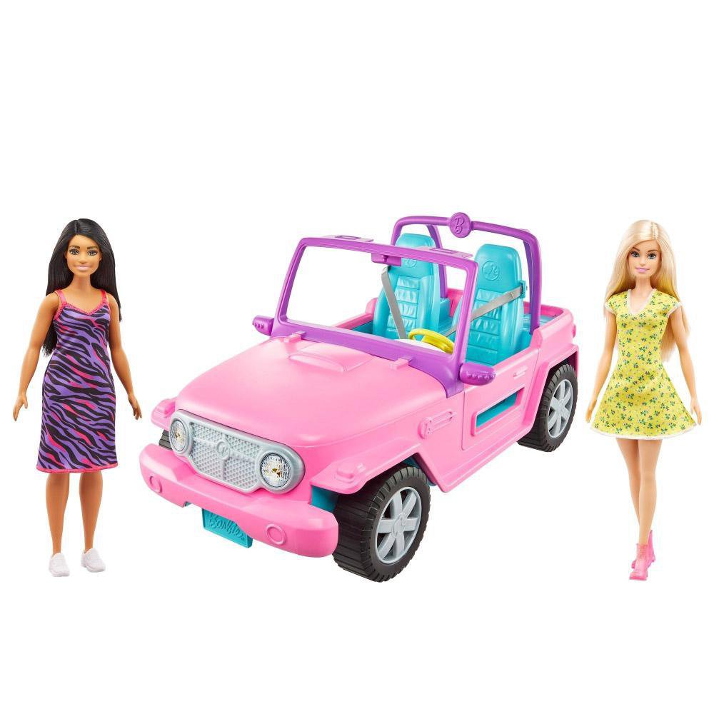 Barbie Jeep Con Muneca Amiga - Mattel - cemacogt