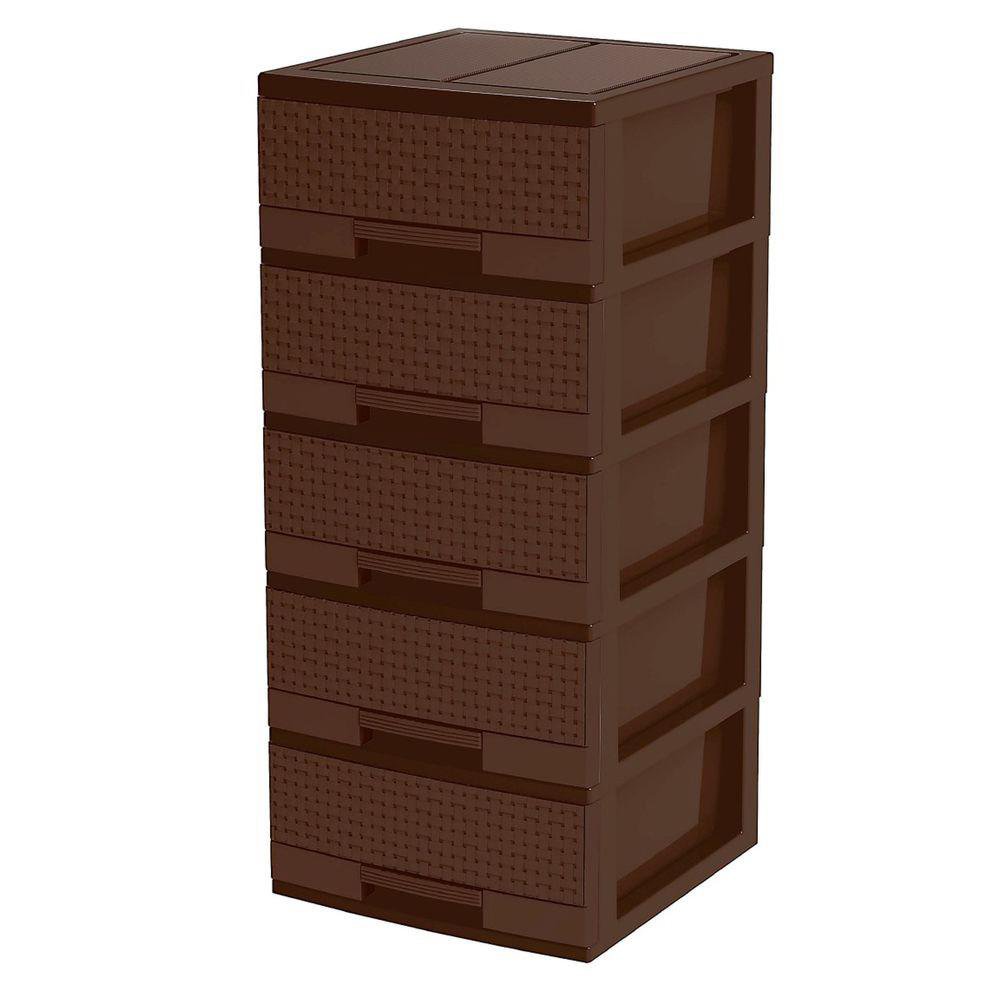 Gavetero Premium Ratán - Varios Colores Chocolate