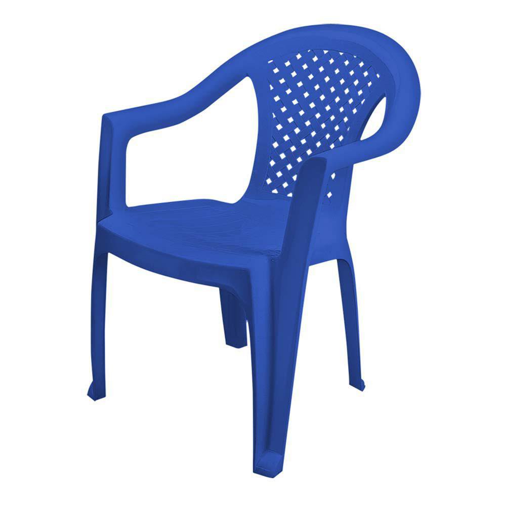 Silla de Plástico para Exterior Diseño Petatillo No. 2 - Varios Colores Azul