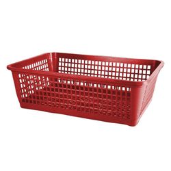 Canasta Rectangular 20Lts  Roja  Navide - Guateplast
