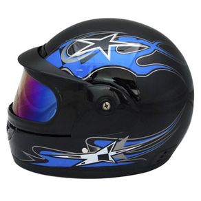 Casco De Moto Con Doble Máscara Negro - Diforza